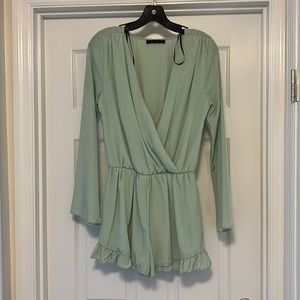 Sage Green Romper